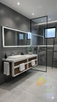 Fency Marble(Буль-буль)Комплект Baho, тумба с умивальником Aino 550