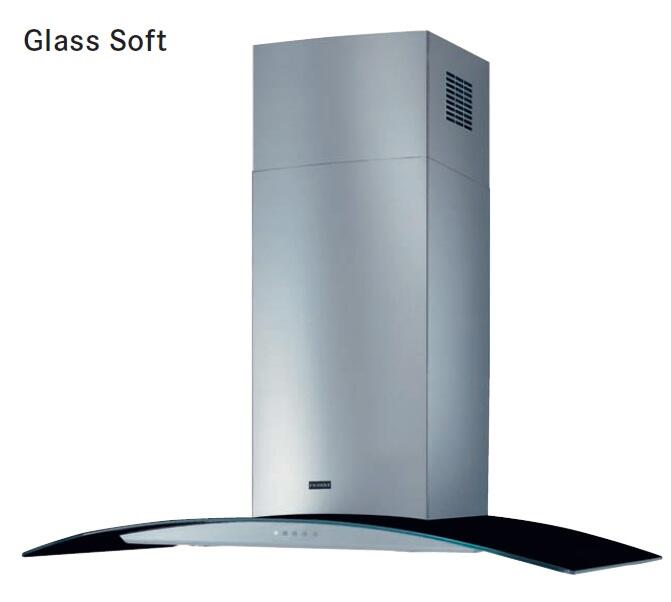 Вытяжка кухонная Franke GLASS SOFT 90 см (нержавеющая сталь/черное стекло)