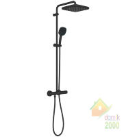 Душевая система Grohe Tempesta System 250 Cube 266892431 с термостатом, черный матовый