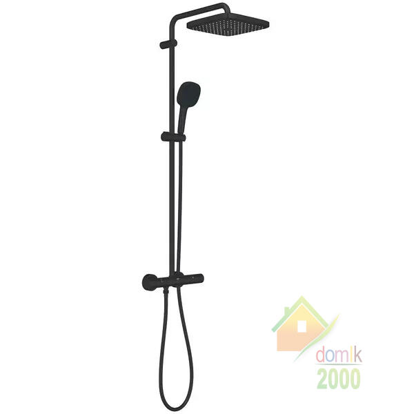 Душевая система Grohe Tempesta System 250 Cube 266892431 с термостатом, черный матовый
