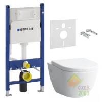Комплект: PRO Rimless унитаз подвесной H8209660000001+сид. slow-closing H8969513000001B+ инстал. Geberit 458.126.00.1