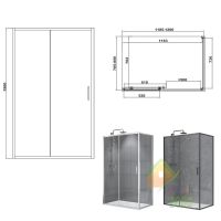 Душевая кабина Devit Art 2.0 FEN2340 120x80 см профиль хром/прозрачное стекло