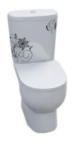 Унитаз Sanita Luxe Art Flora (спуск мех.GEBERIT) c микролитом