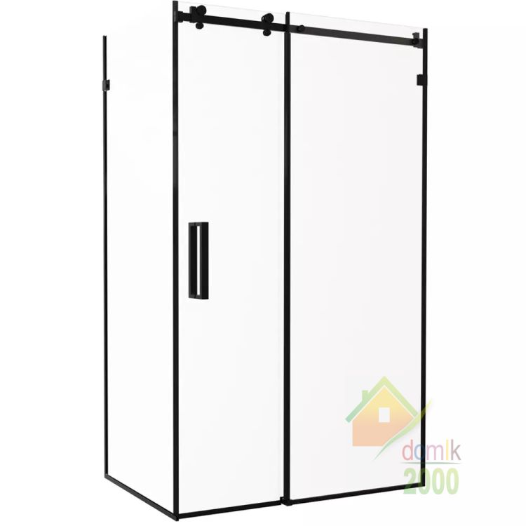 Душевая кабина Devit Art 3.0 SE2340B прямоугольная, раздвижная, 120х80 см, без поддона, стекло прозрачное, профиль черный матовый