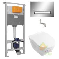 Комплект: O.NOVO DirectFlush унитаз подвесной с крышкой с функцией Soft Closing + инсталяция Imprese 3в1 i8120