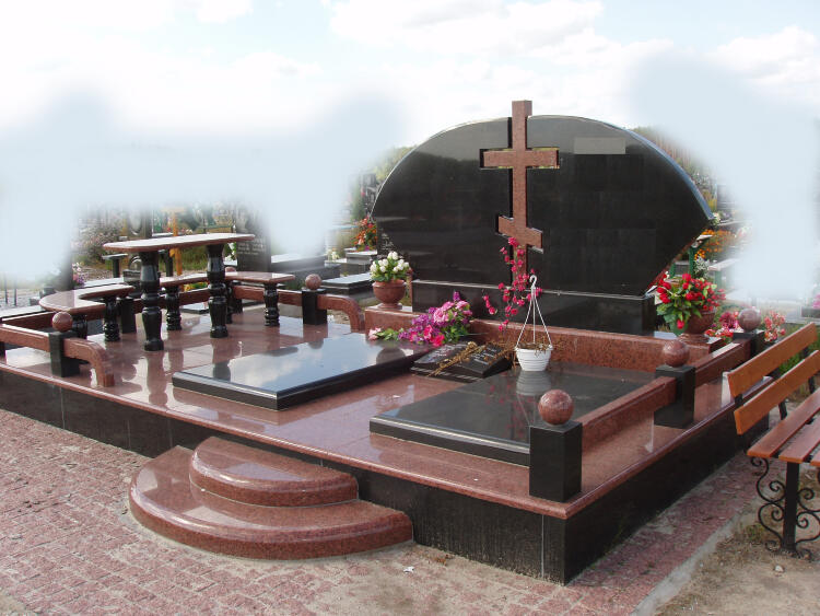 00013Гранитный памятник комплекс00013