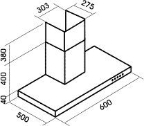 Вытяжка кухонная MBS MUSA 160