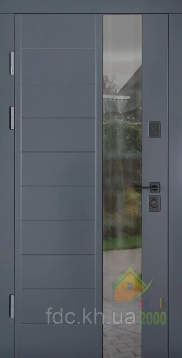 Входные двери  с терморозрывом модель Ufo комплектація COTTAGE ABWEHR (367)