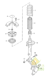 Амортизатор 3C0513049BT SACHS
