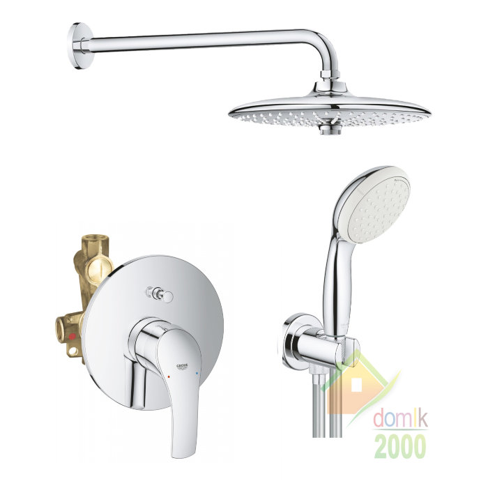 Eurosmart  GROHE набор душевой скрытого монтажа 26458000+26406001+33305002