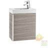 MINI комплект: тумба 45*50*25см, с дверцей, без ножек, умывальник 45*7,5*25см, с отв. под смеситель, цвет текстурированный серый