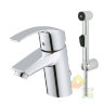 смеситель для умывальника, однорычажный, с гигиенической лейкой Grohe Eurosmart Артикул производителя 23124002