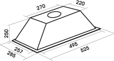 Вытяжка кухонная MBS CASSIA 160