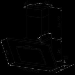Вытяжка кухонная Maunfeld Tower GS 90