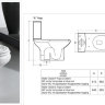 Комплект RAK Ceramics Compact (унитаз, бачок, крышка) ivory горизонтальный слив P-trap