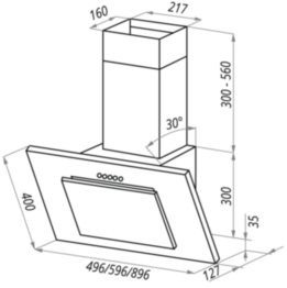 Вытяжка кухонная Maunfeld Tower GS 50