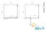 Душевая кабина Devit Comfort FEN2123 квадратная 90х90 см
