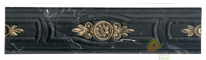 фриз STN CERAMIC Cenefa Pegaso Negro